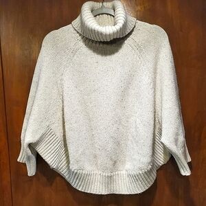 Revolve Joie Knit Cowl Neck Dolman Sleeve Poncho Sweater